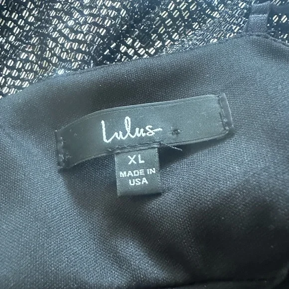 Lulus Let it glow black and silver sequin bodycon dress XL - Picture 4 of 6